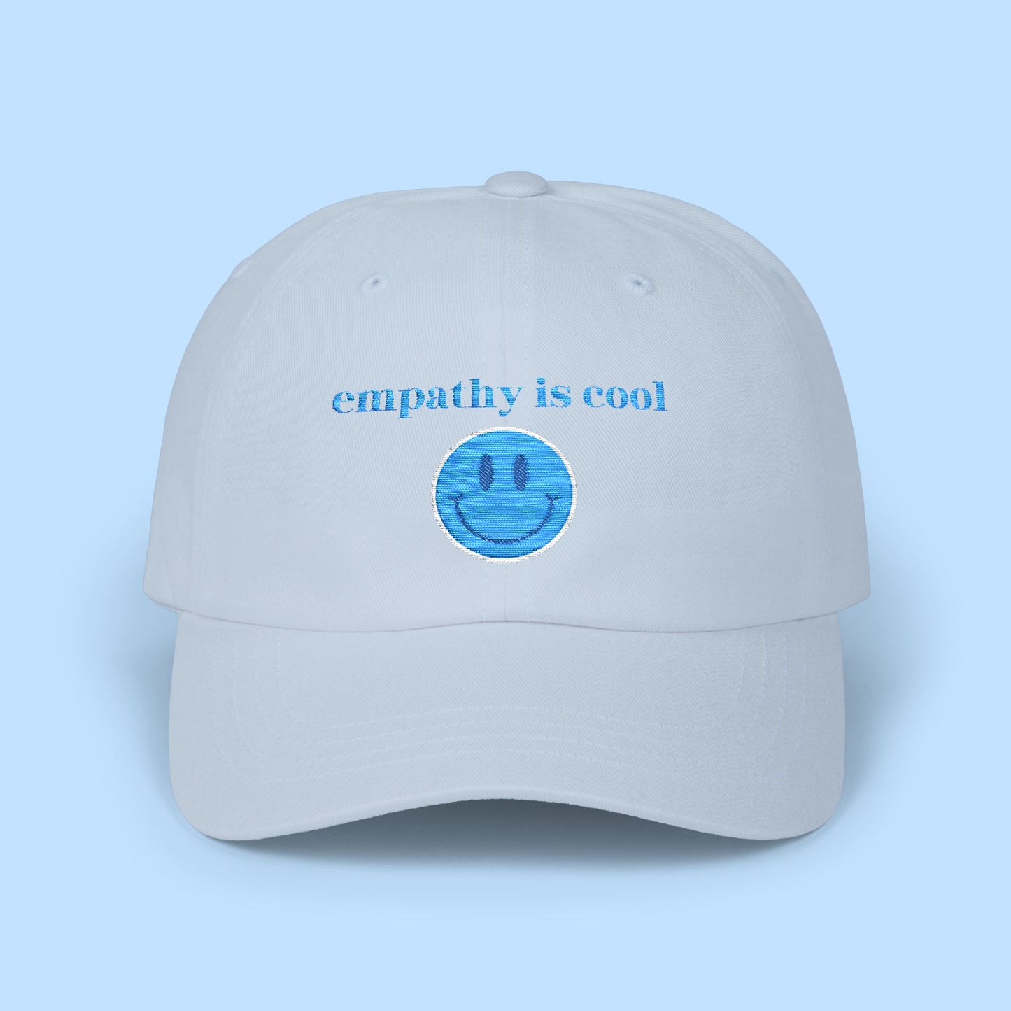 Blue Thread Empathy Is Cool Baseball Dad Cap