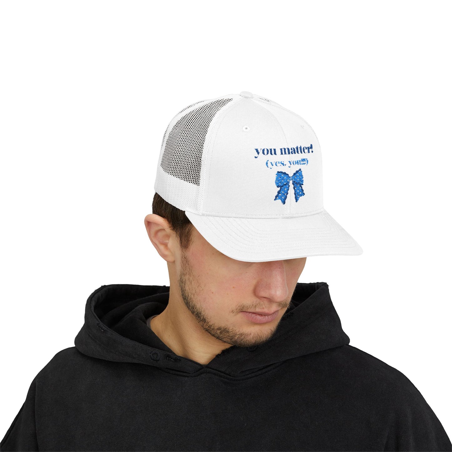 Blue Thread You Matter Trucker Hat