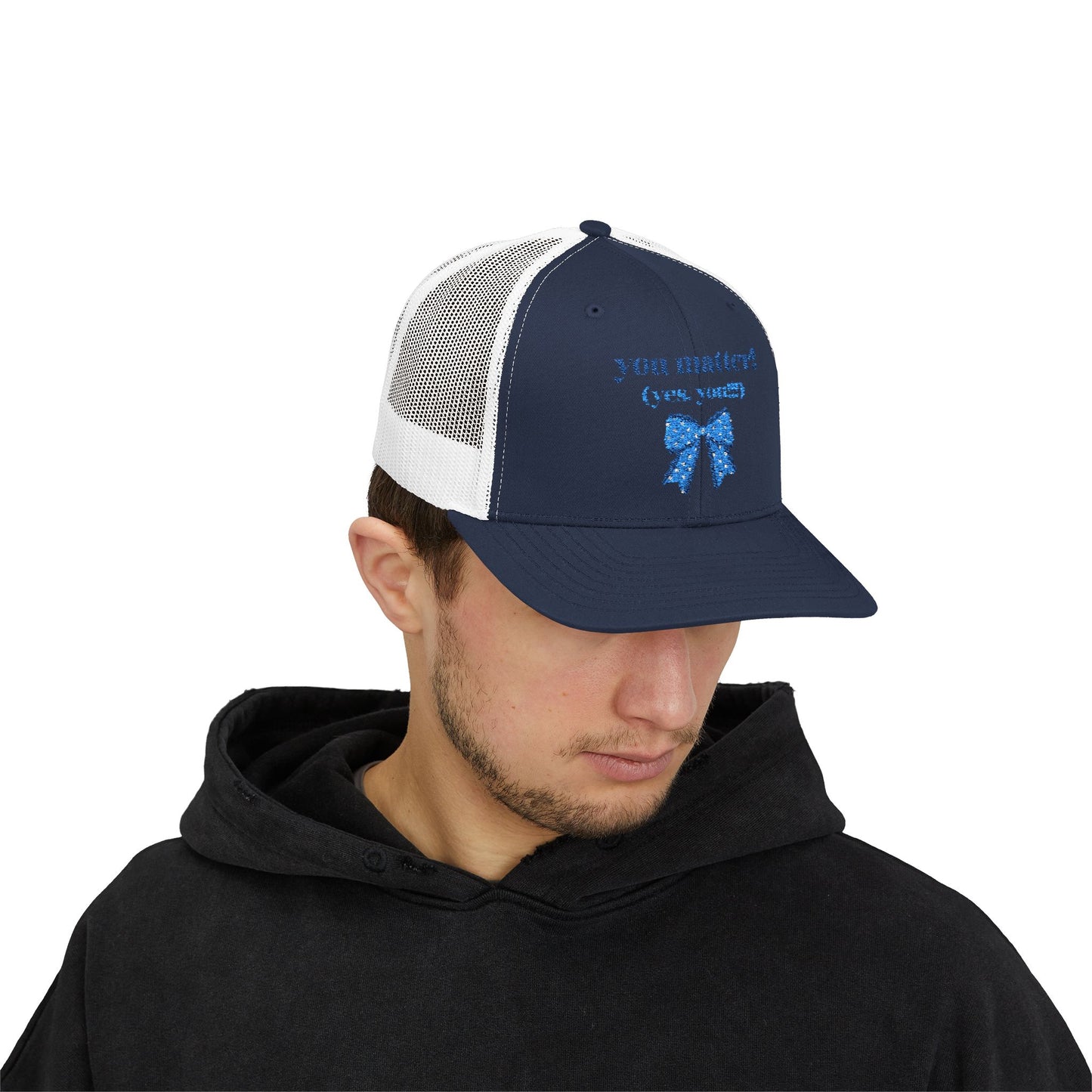 Blue Thread You Matter Trucker Hat