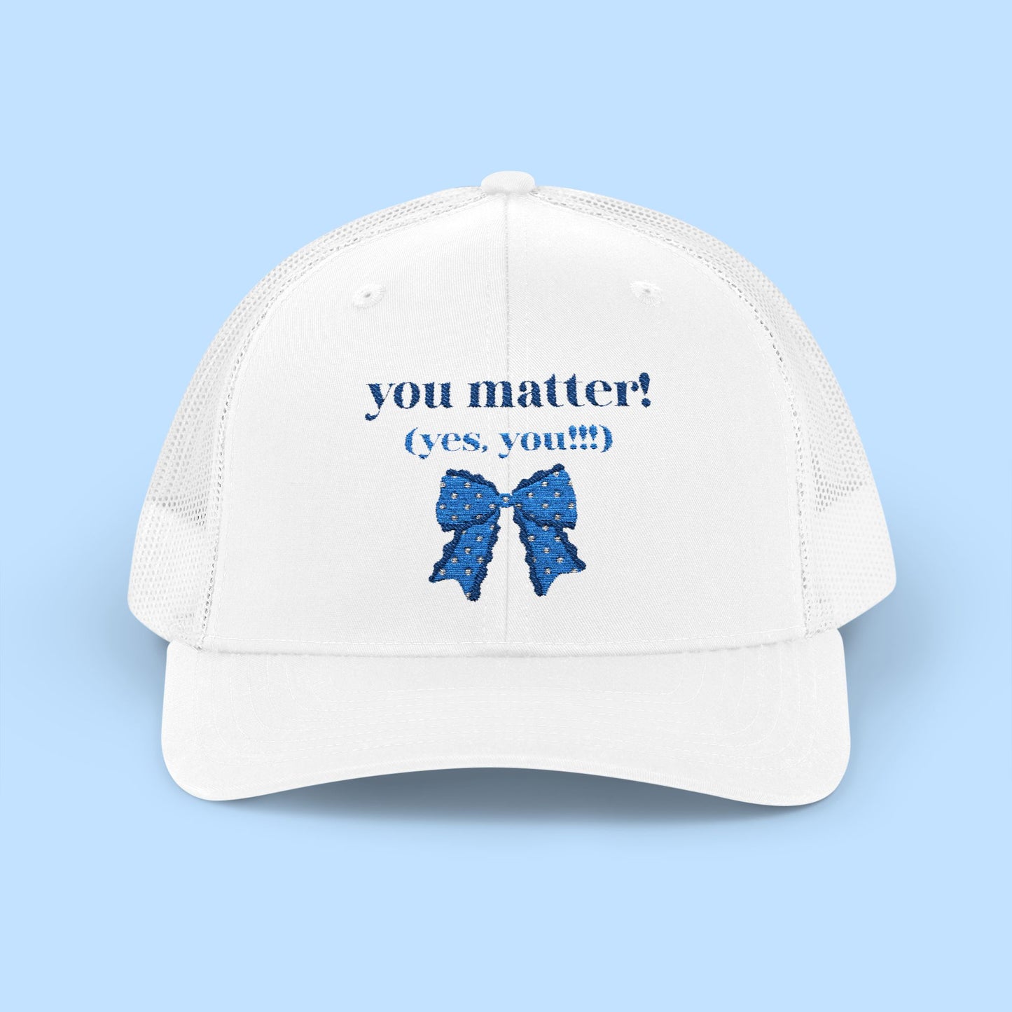 Blue Thread You Matter Trucker Hat